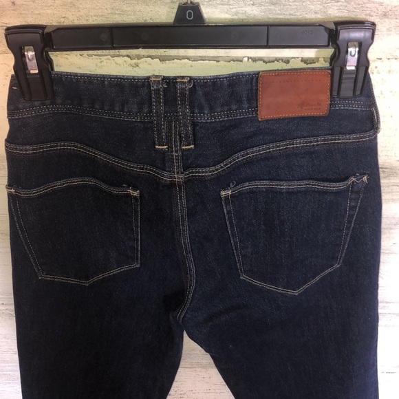 Madewell rail straight jeans size 26X32 98% cotton 2% spandex classic denim jean - Picture 7 of 8